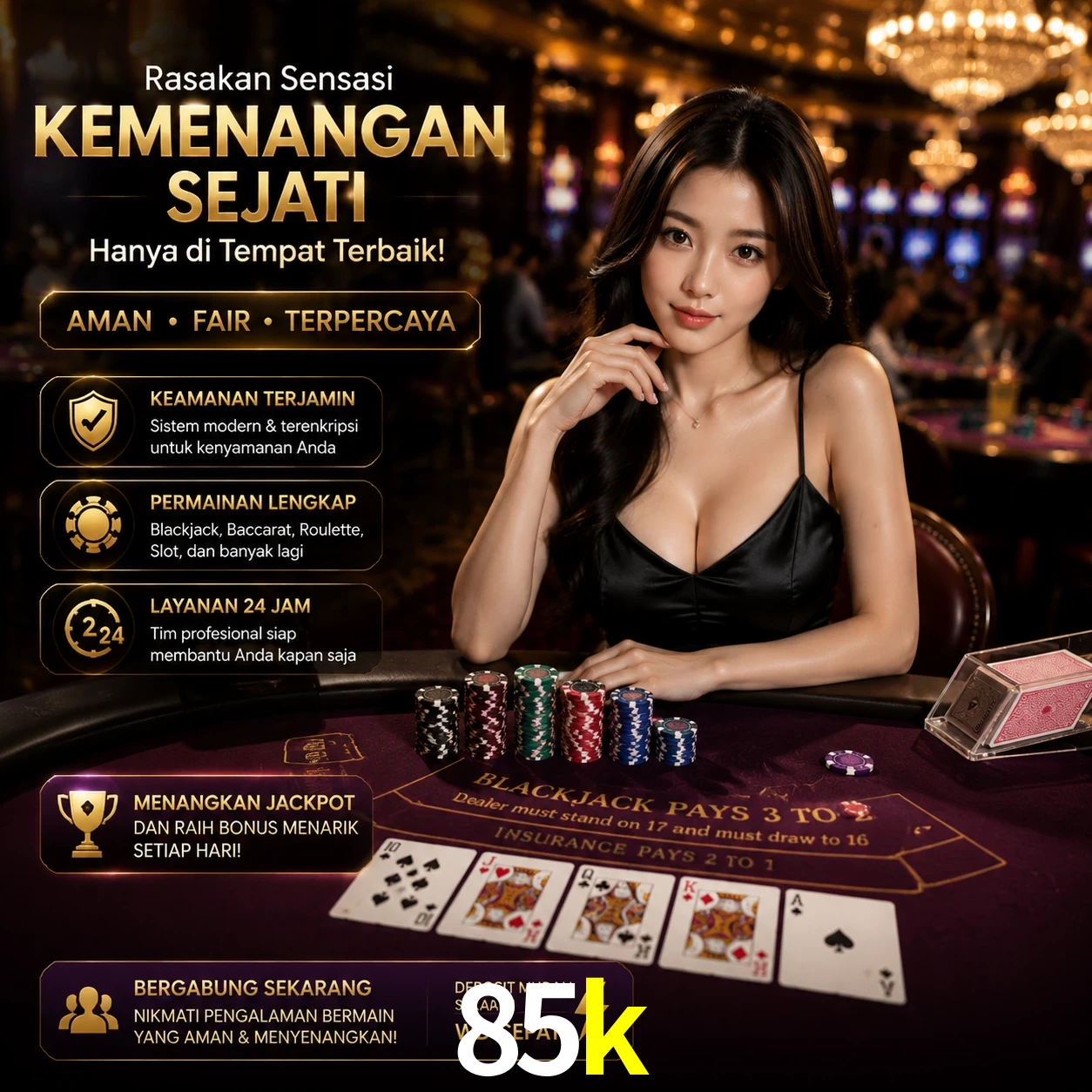 Bônus exclusivos membros VIP 85k